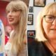 Donna Kelce and Travis Kelce with Taylor Swift