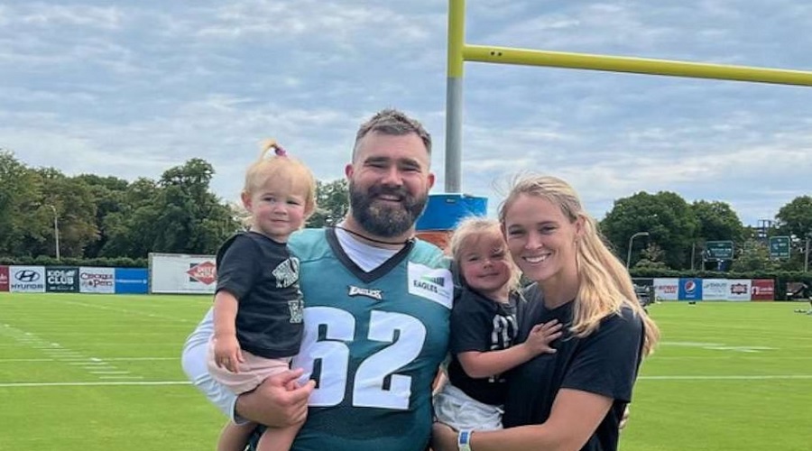 Jason Kelce and his Family