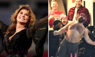 Shania Twain and Shirtless Jason Kelce