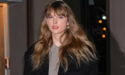 Taylor Swift was pictured stepping out of a black SUV just steps away from the studio