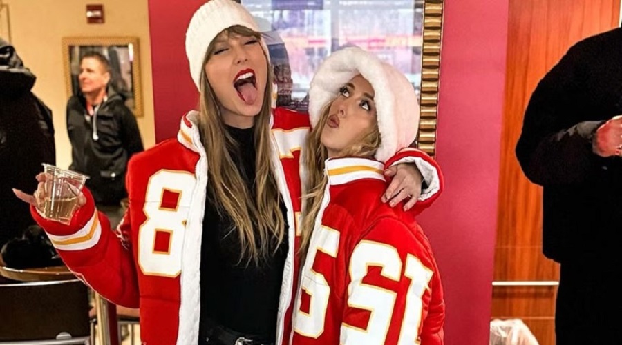 Taylor and Brittany pictures at Chiefs VS Dolphins Game