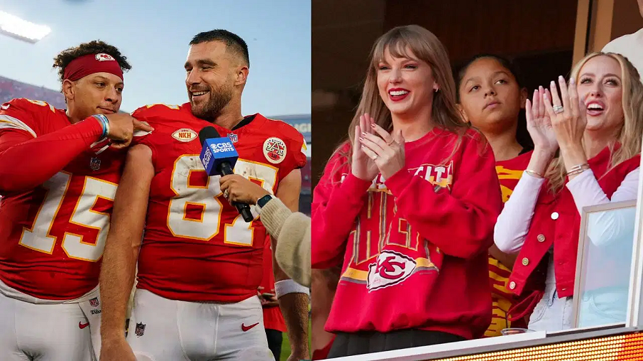 Travis Kelce - Taylor Swift - Patrick Mahomes - Brittany Mahomes