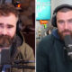 Travis Kelce and Jason Kelce New Height Podcast after Eagles loss to Bucs