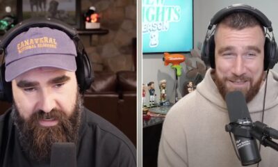 Travis Kelce and Jason Kelce on New Heights