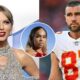 Travis Kelce and Taylor Swift and Maya Benberry