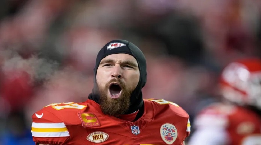 Travis Kelce at Chiefs VS Dolphins Game