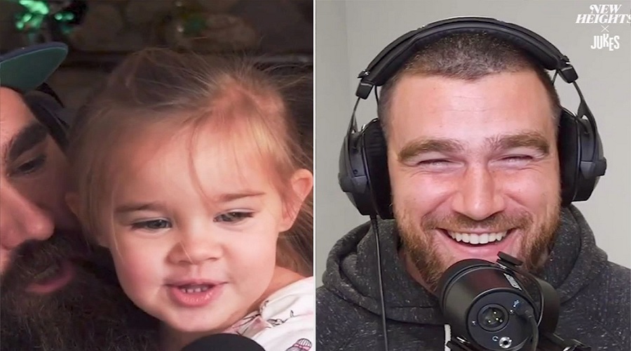 Uncle Travis and Jason Kelce's daughter Elliotte