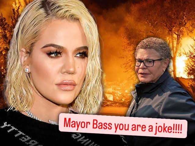 Khloé Kardashian bashes LA mayor over California wildfires, calls her a 'joke'