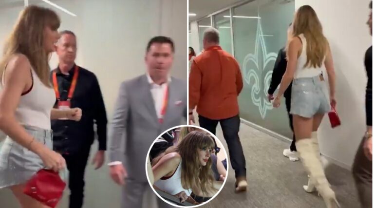 Watch as Taylor Swift Angrily left the Super Bowl after the Eagles gave Chiefs a total KNOCK-OUT on the first half… WATCH THE CLIPS