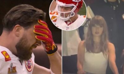 Watch Travis Kelce in Tears on Chiefs Sideline After Patrick Mahomes’ Pick-Six Shakes Up Super Bowl 2025 – “Taylor Can’t Take It Anymore and Joins in Tears”